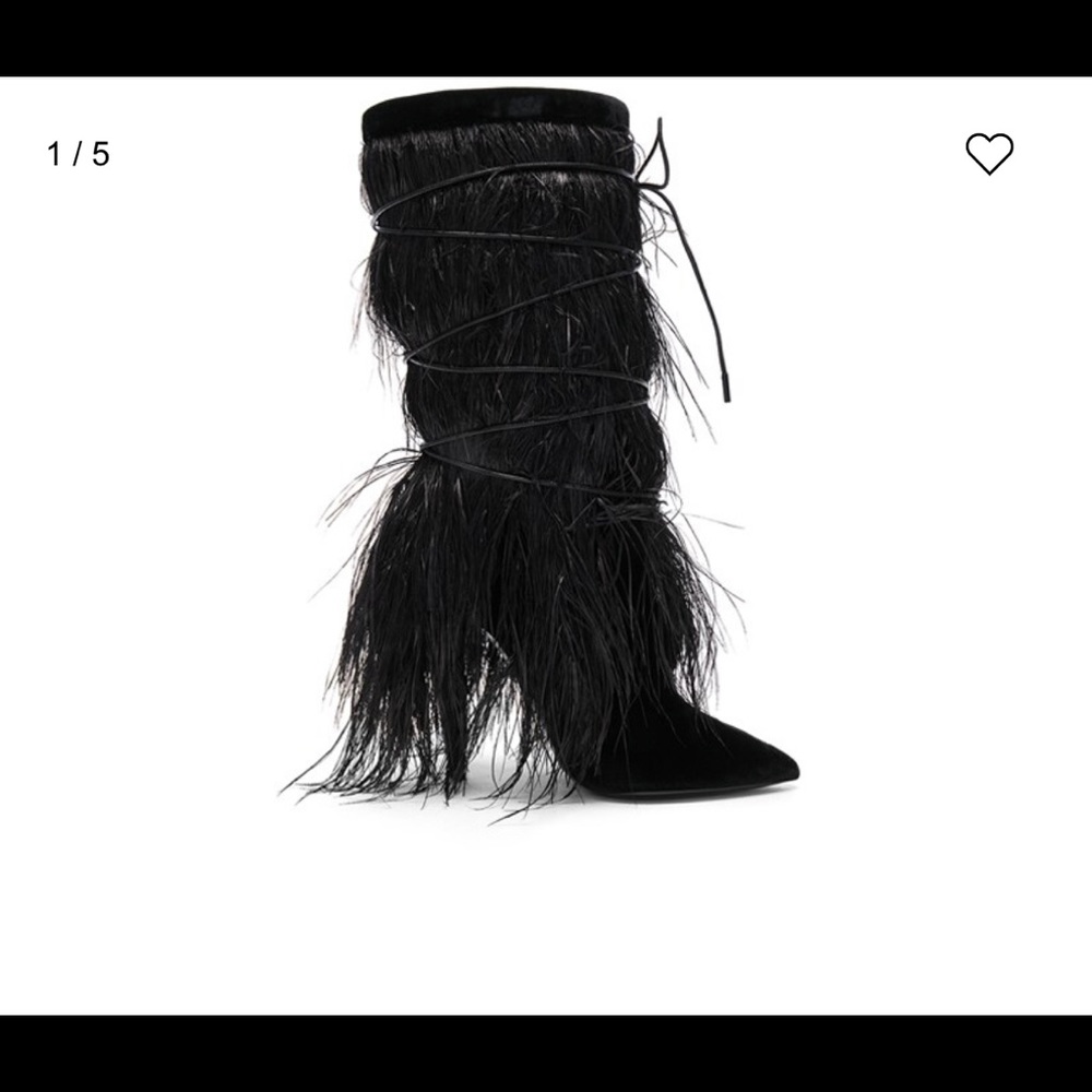 Black Saint Laurent Yeti Boots